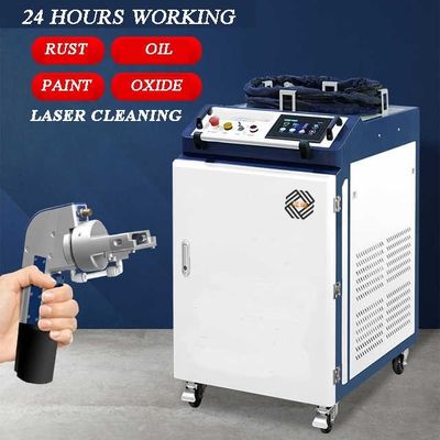 Machine de nettoyage laser portable 1000W 1500W 3000W JPT Pulse à fibre de peinture à l'huile nettoyant au laser