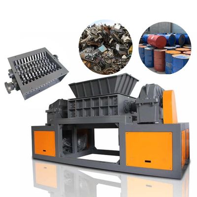 Machine à déchiqueter les métaux à double arbre portable à haute puissance pour le recyclage des déchets