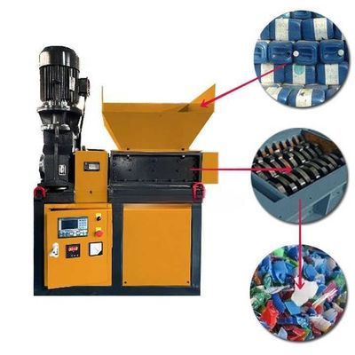 Machine de déchiquetage de fûts en plastique, Mini-machine de déchiquetage de pneus en caoutchouc 380V