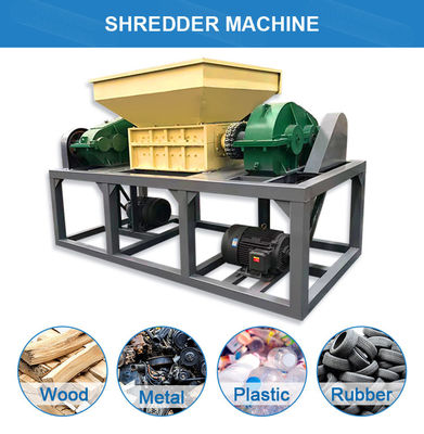 Machine de déchiquetage de pneus en caoutchouc multifonctionnelle à faible bruit Machine de déchiquetage de palettes de bois