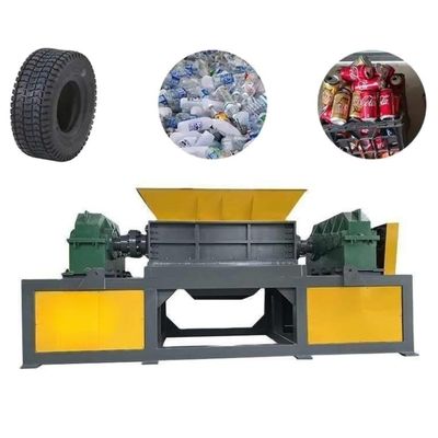 Déchiqueteuse à déchets en plastique à double arbre machine à déchiqueter les pneus de moto