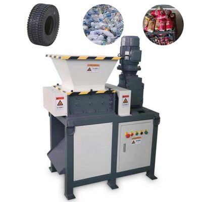 Déchiqueteur de caoutchouc industriel à double arbre, petit déchiqueteur de palettes, recyclage de déchets de pneus