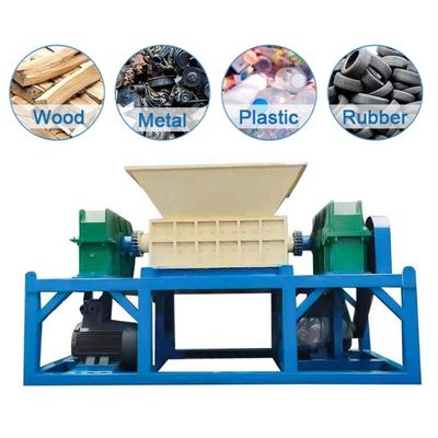 Contrôle PLC Déchiqueteur de caoutchouc industriel Machine de déchiqueteur d'aluminium cassé