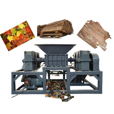 20 m/min Machine de déchiquetage de bois à double arbre ondulée