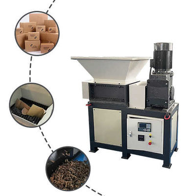 20 m/min Machine de déchiquetage de bois à double arbre ondulée