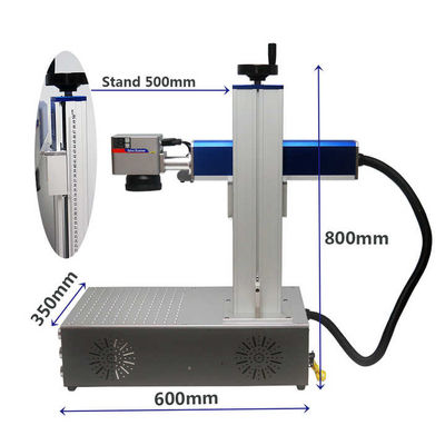 Machine de gravure au laser UV 5W en verre, marqueuse de tissus en papier plastique 220V 50Hz