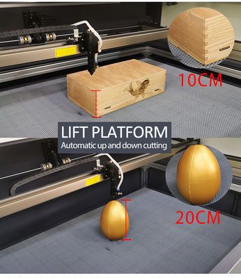 10.6um CO2 Laser Engraver Machine de coupe 0-400mm/s Avec dispositif de levage