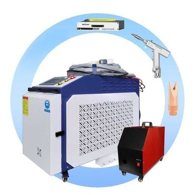 Soudeuse laser à fibre 3 en 1 entièrement automatique avec refroidisseur d'eau