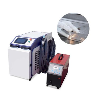 Machine de soudage laser à bras roboté de 1400 mm avec une puissance maximale de sortie de 500 W et une précision de positionnement de lumière rouge