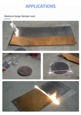 Nettoyage de la rouille au laser de 2000 W Collimé de diamètre de 4-6 mm pour éliminer rapidement la rouille