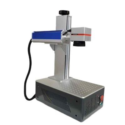 Machine de marquage au laser Machine de découpe de gravure au laser Petit laser rotatif pour la fibre métallique et l'acier Raycus