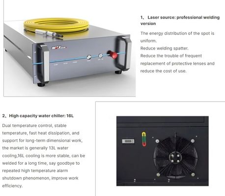 Machine de soudage laser à fibre de précision avec point focal fin de longueur focale de 100 mm