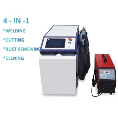 Machine de soudage laser à fibre de 2000W soudeur laser à main refroidi à l'eau 4 en 1