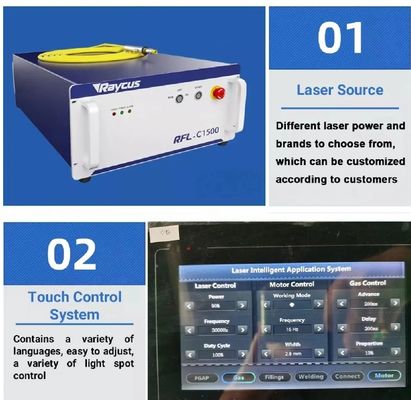 Machine de soudage laser à fibre de précision avec une longueur de bras robot de 1400 mm et un système de refroidissement à l'eau