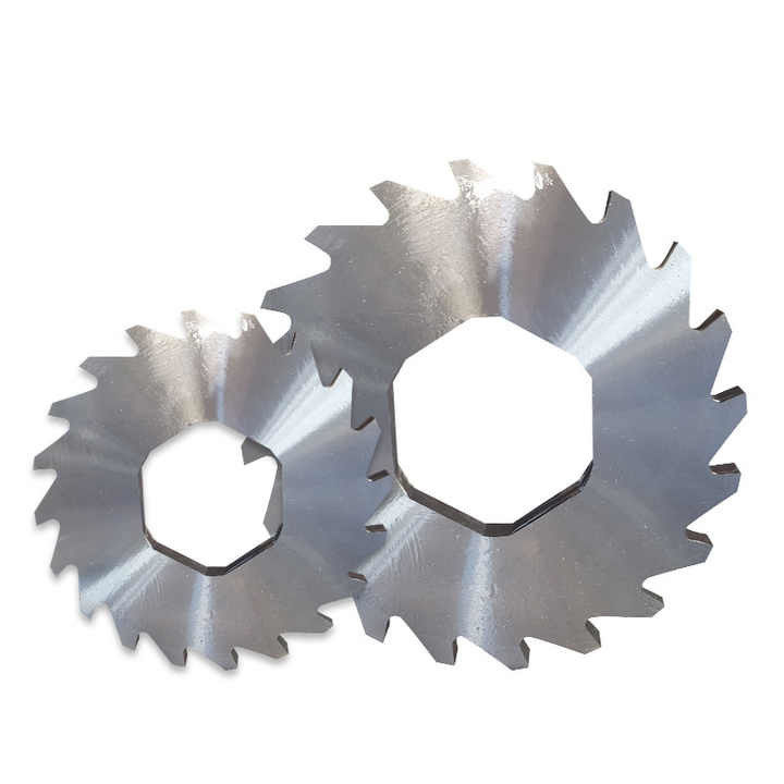 Coupeuse rotative en plastique de type griffe, lames de concasseur de bouteilles en PET, lames de déchiquetage de pneus