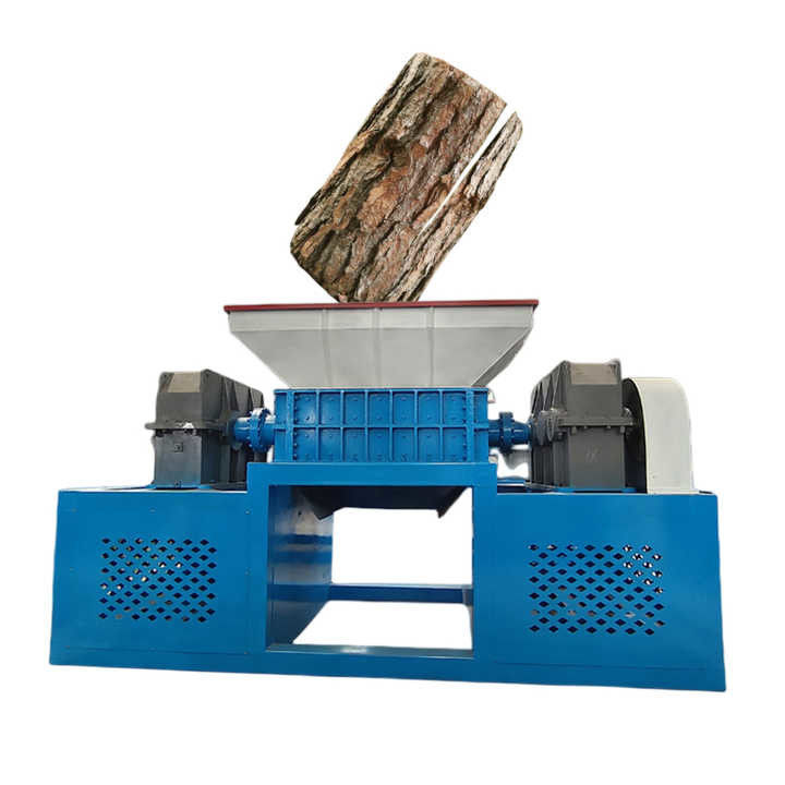 Réglageur de bois à double arbre de 7,5 kW pour racine d'arbre / feuille d'arbre