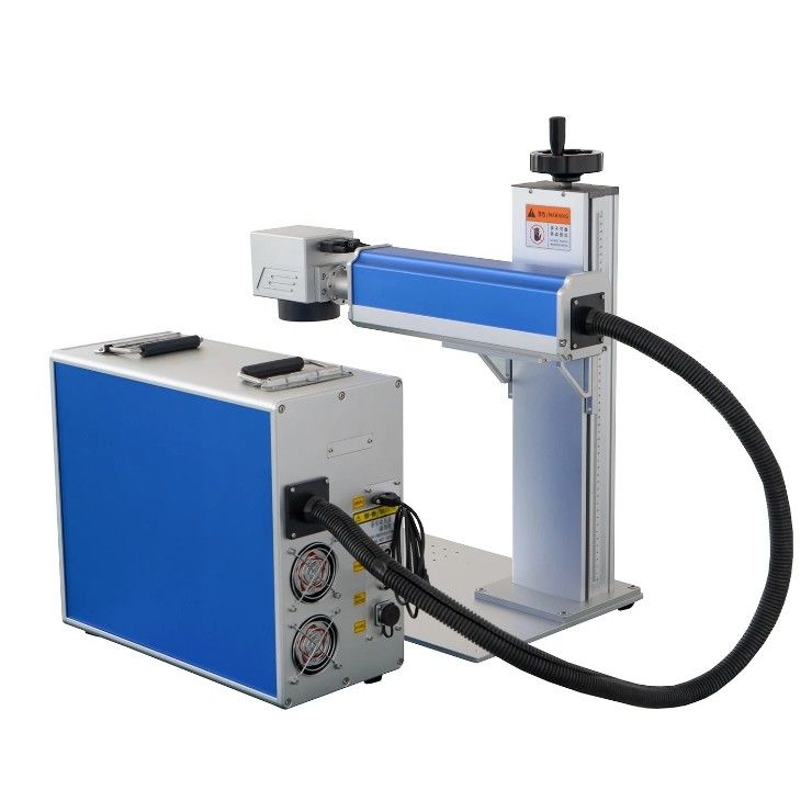 Machine de marquage au laser Machine de découpe de gravure au laser Petit laser rotatif pour la fibre métallique et l'acier Raycus