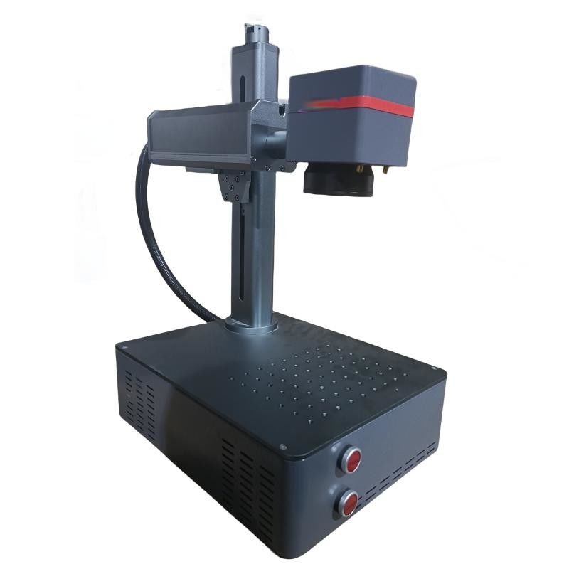 Raycus 20W 30W 50W Machine de marquage au laser argentée pour étiquette Logo clavier métal