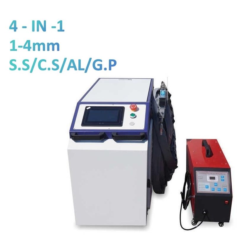 4 en 1 machine de soudage laser à ondes continues pour l'acier métal en aluminium inoxydable